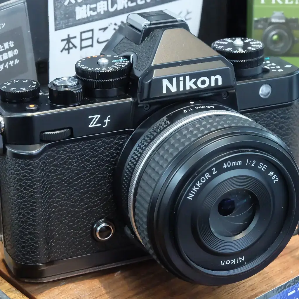 Nikon Z f retro-styled full-frame camera with brass dials and 24.5MP sensor