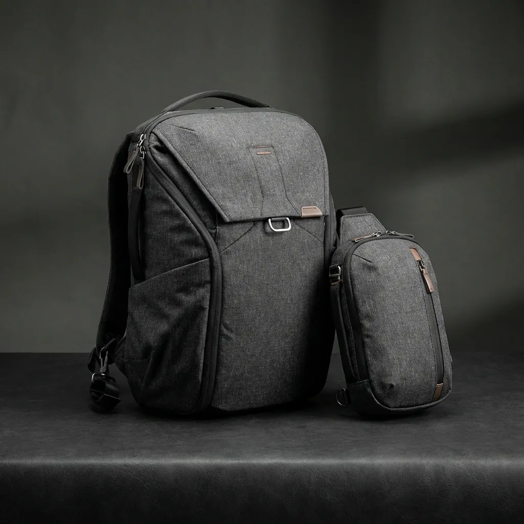 Camera backpack and sling bag