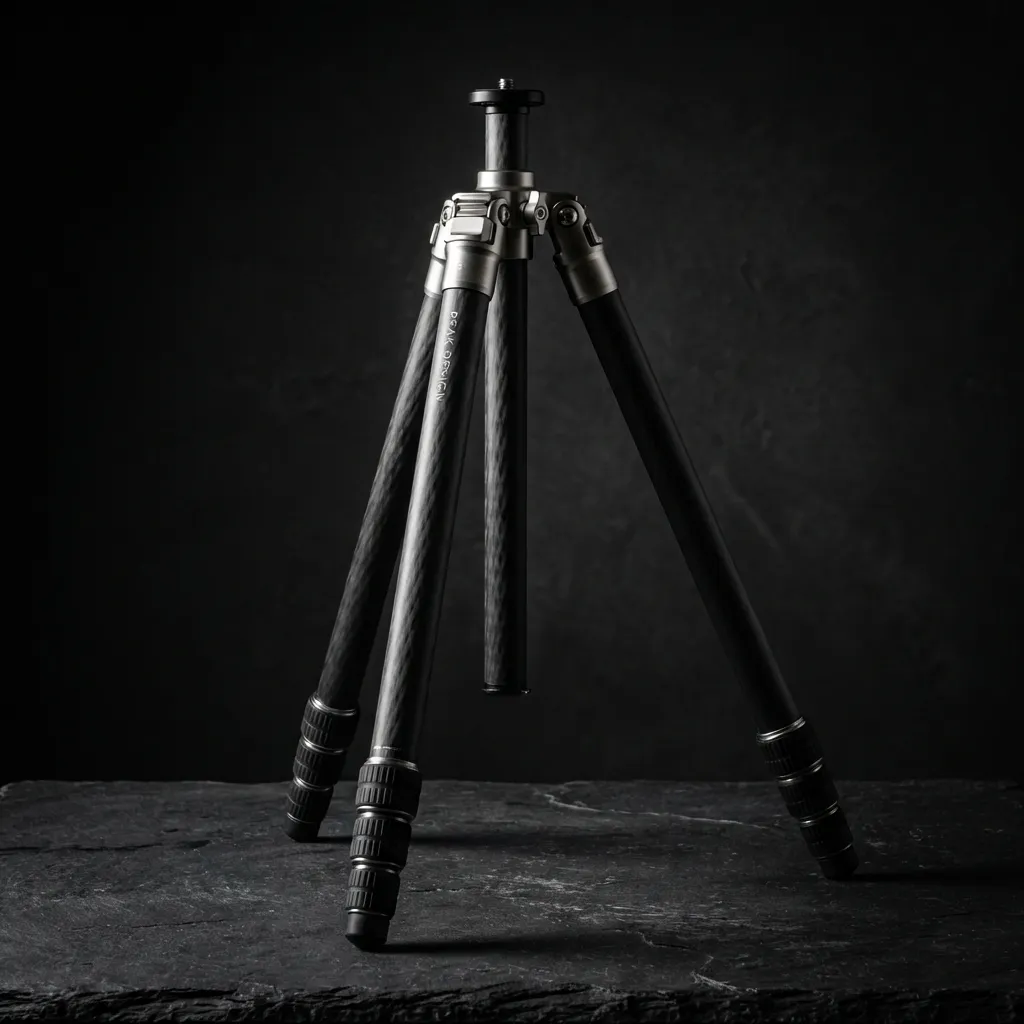 Carbon fiber travel tripod