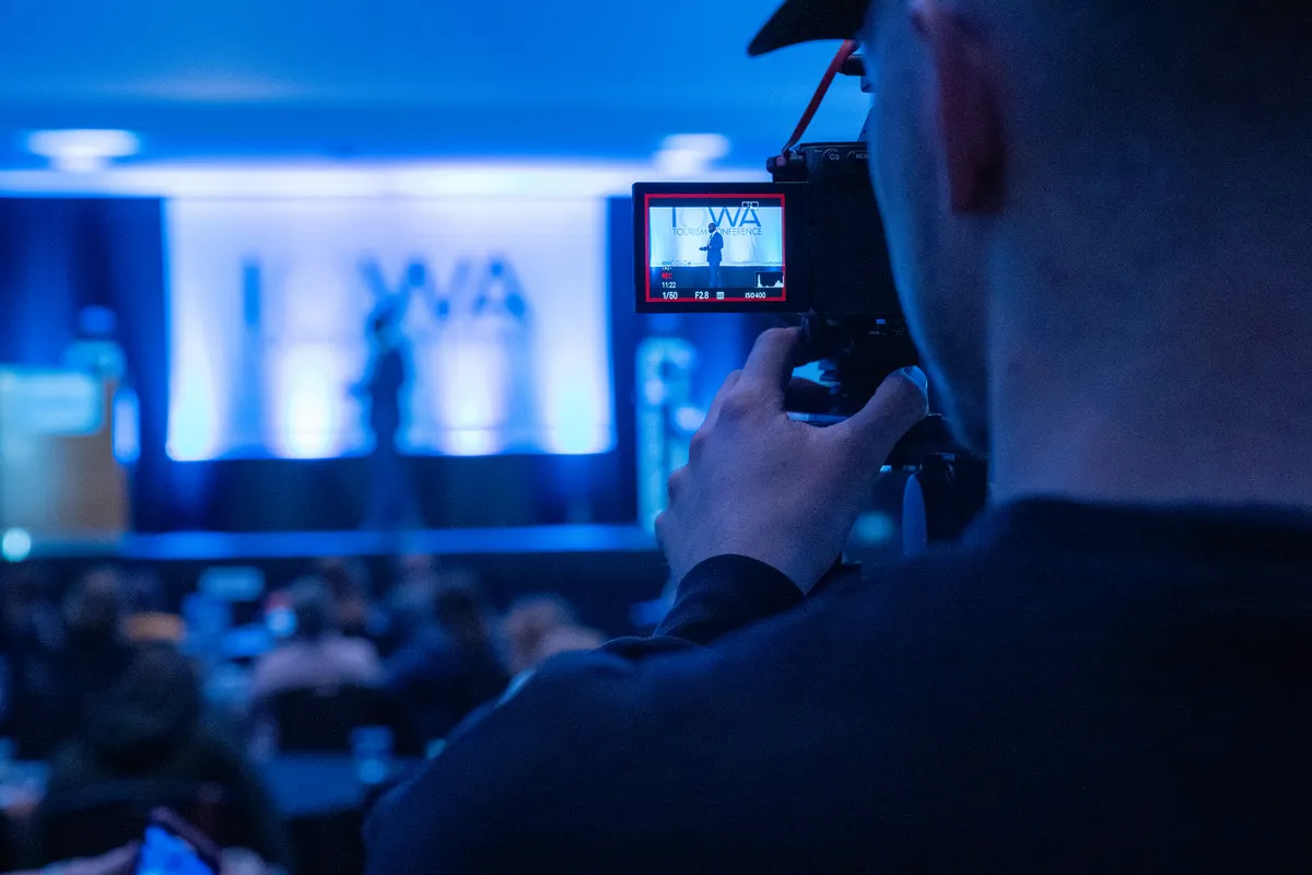 Kamera filmt einen Livestream
