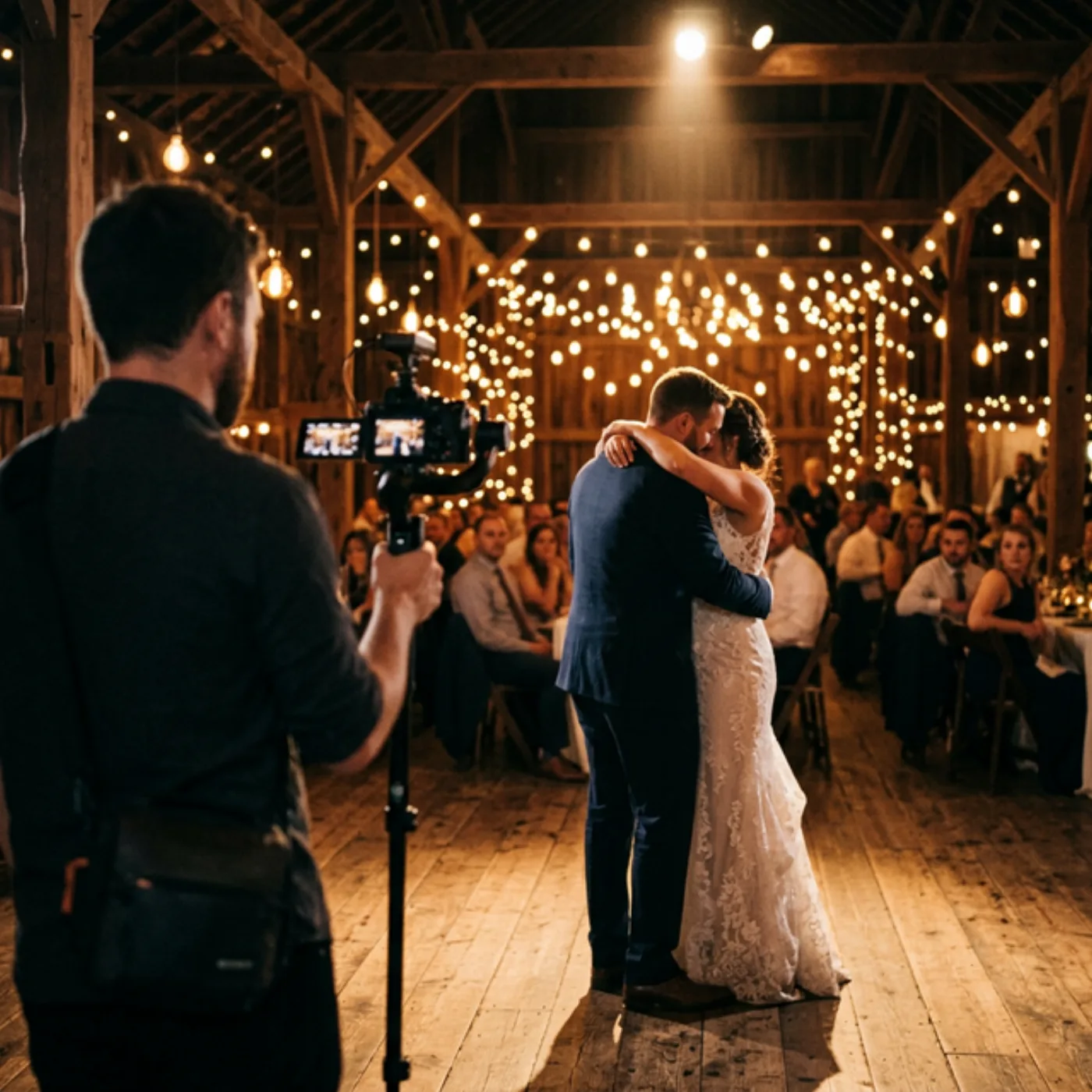 Wedding videography camera setup