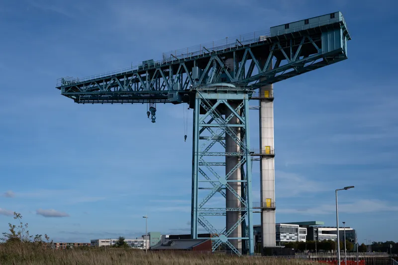 The Titan cantilever crane in Clydebank